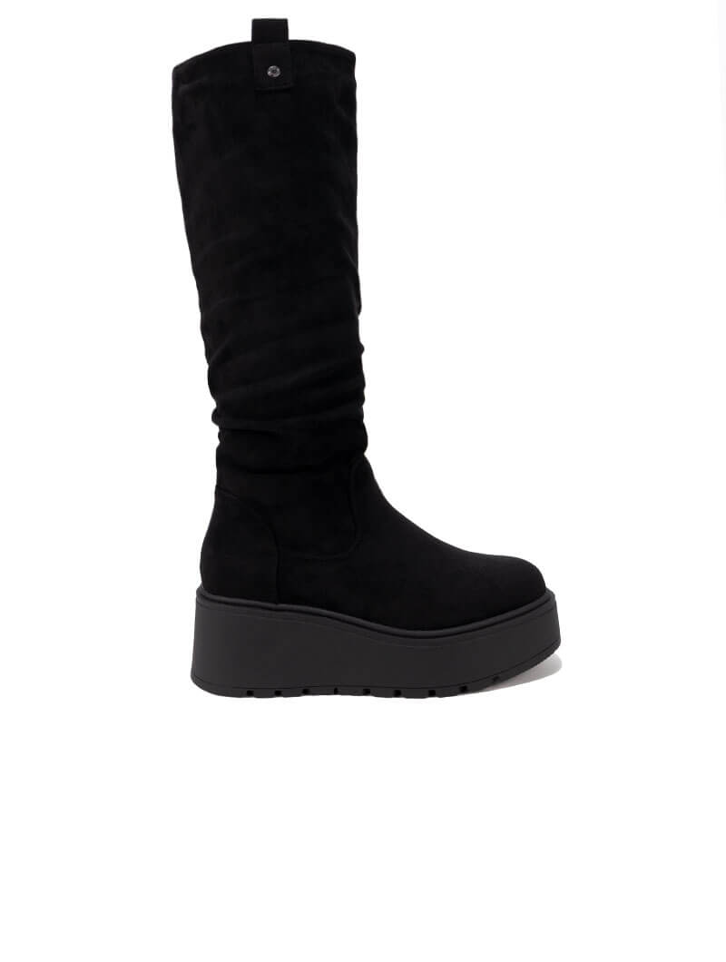 Bottes hautes à plateforme